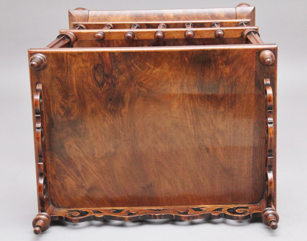 19th Century burr walnut Canterbury View VIII