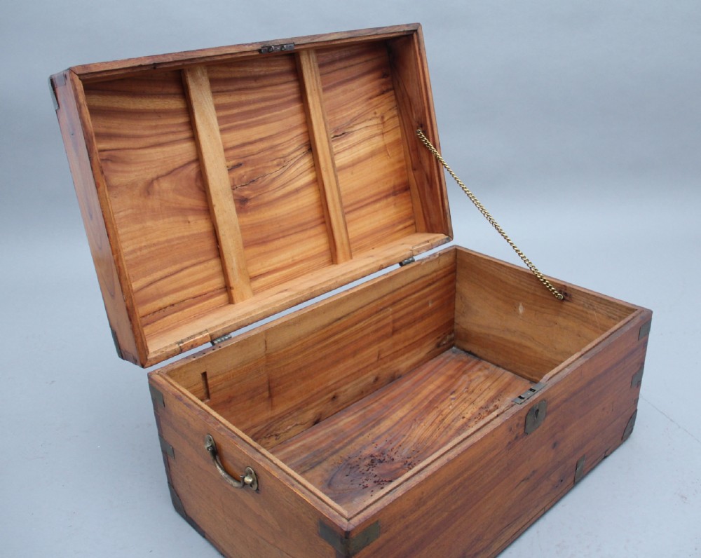19th Century camphor wood trunk View III