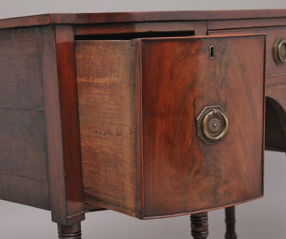 Early 19th Century mahogany bowfront sideboard View V