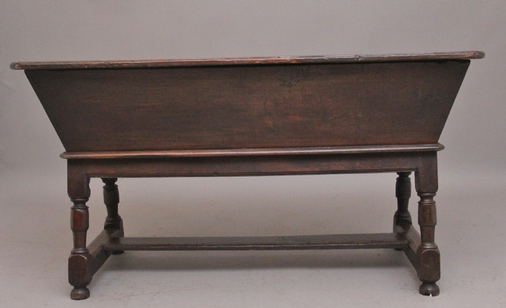 18th Century oak dough bin on stand View VII