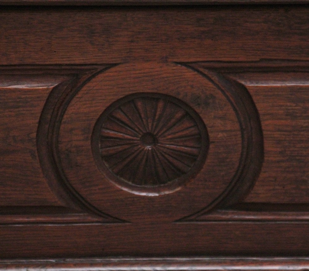 18th Century oak dough bin on stand View X