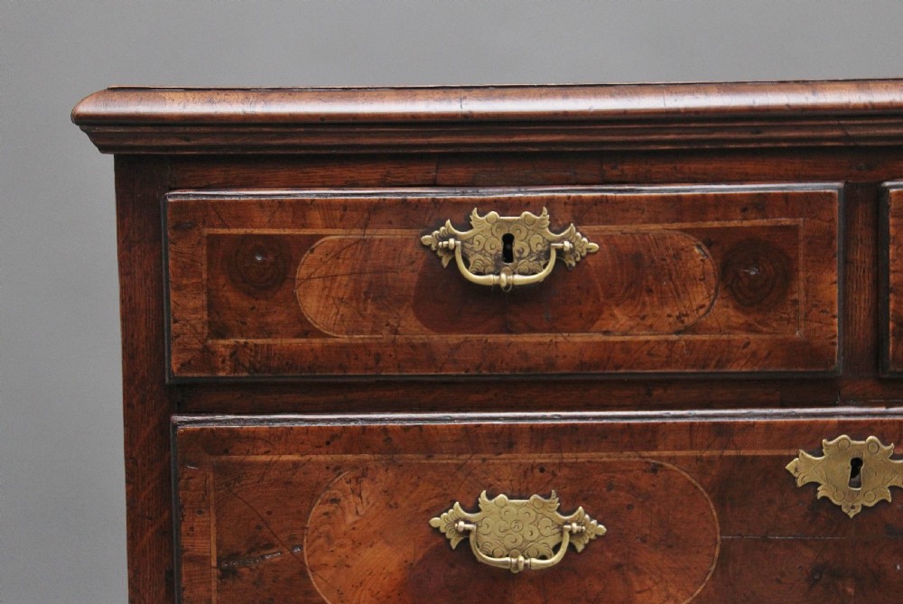 18th Century oyster wood chest of drawers View III