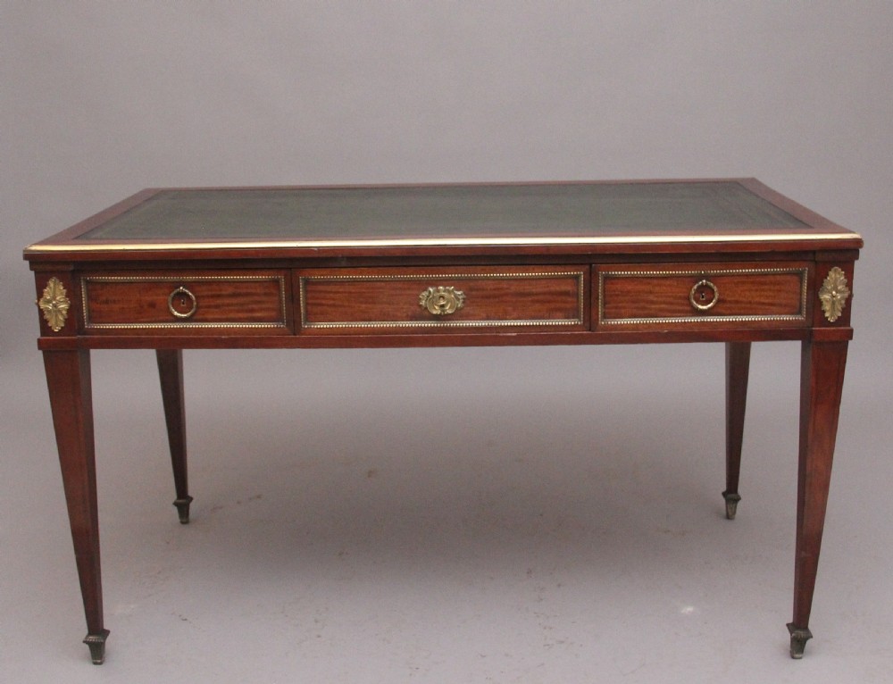 19th Century French mahogany writing table