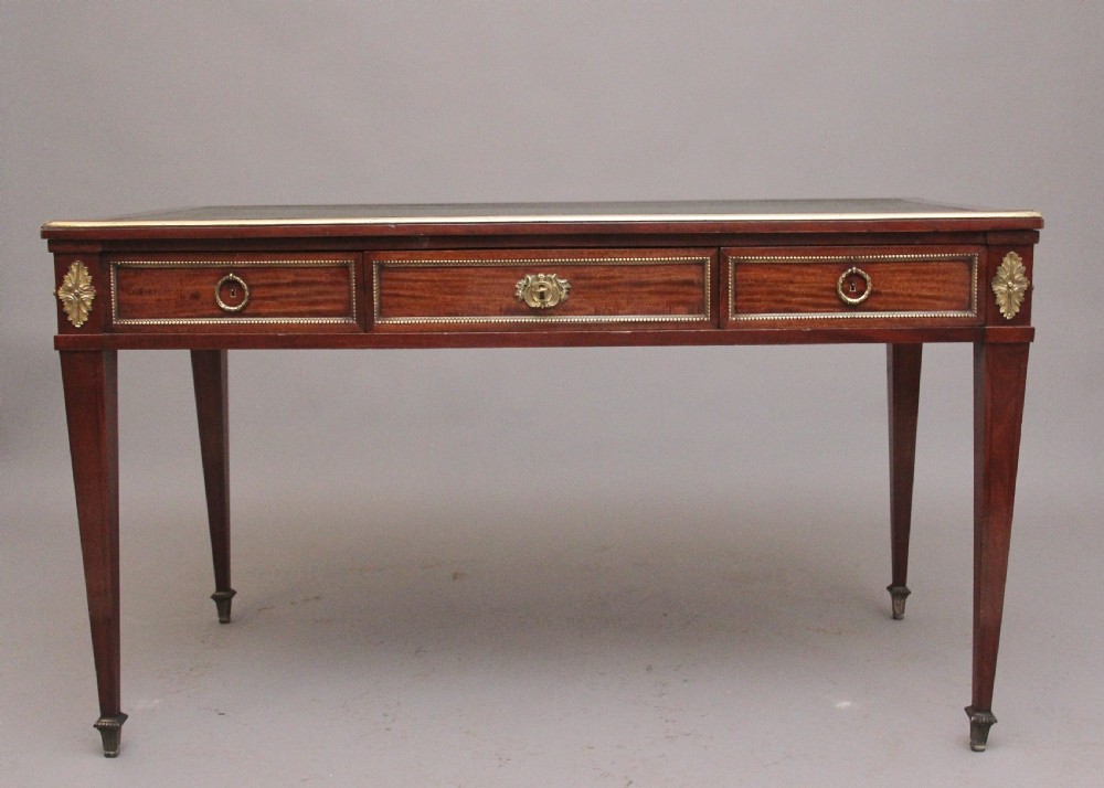 19th Century French mahogany writing table View II