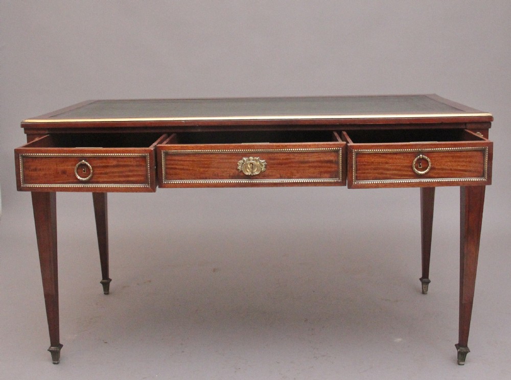 19th Century French mahogany writing table View III