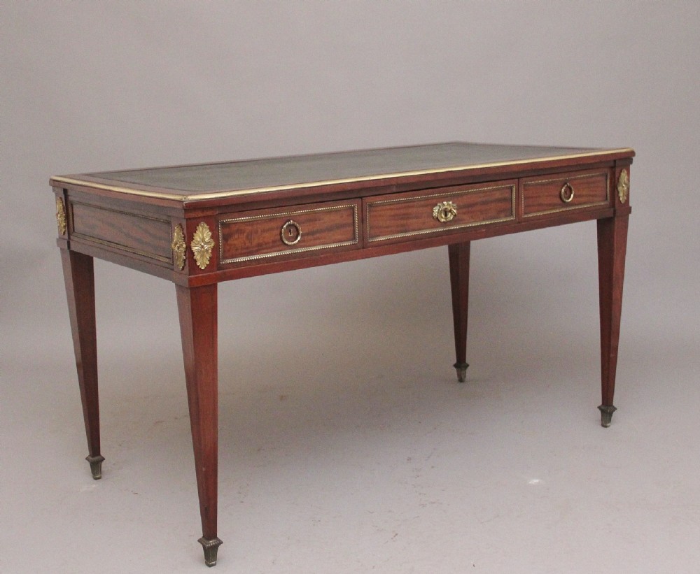 19th Century French mahogany writing table View V