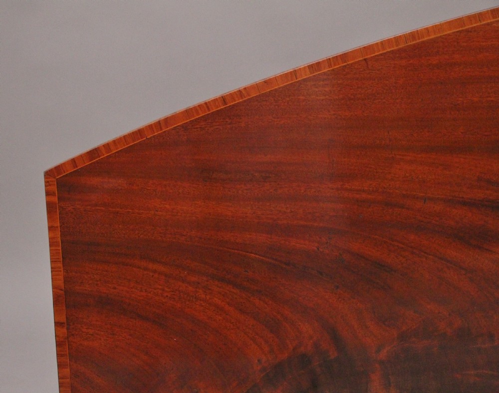 A superb quality Georgian inlaid mahogany bowfront sideboard View XI