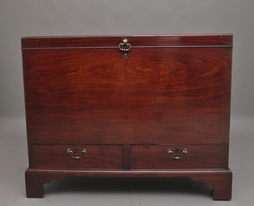 18th Century mahogany Irish silver chest