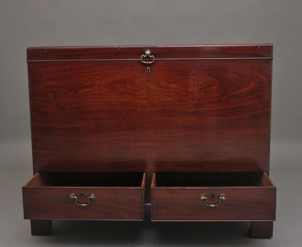 18th Century mahogany Irish silver chest View III