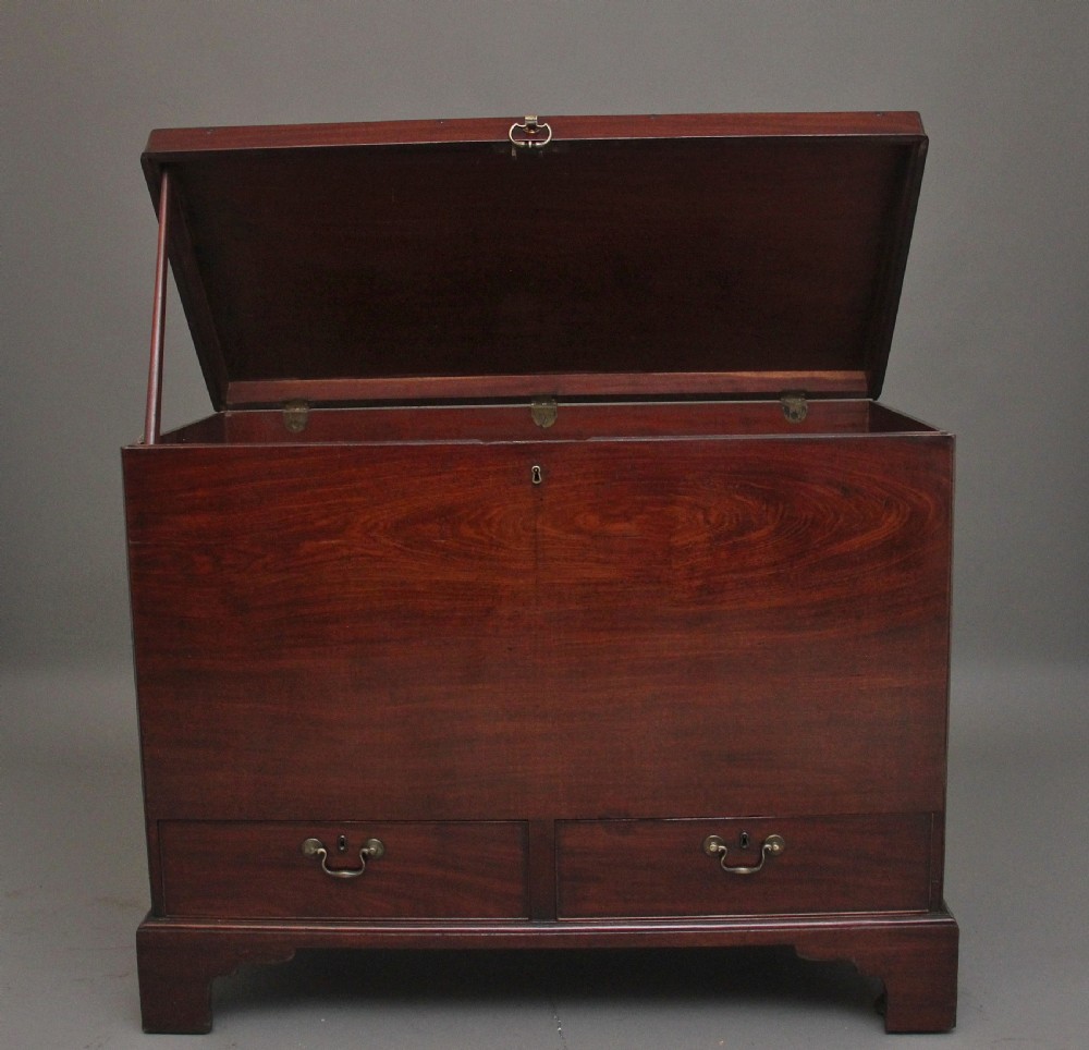 18th Century mahogany Irish silver chest View IV