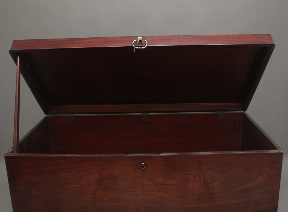 18th Century mahogany Irish silver chest View V