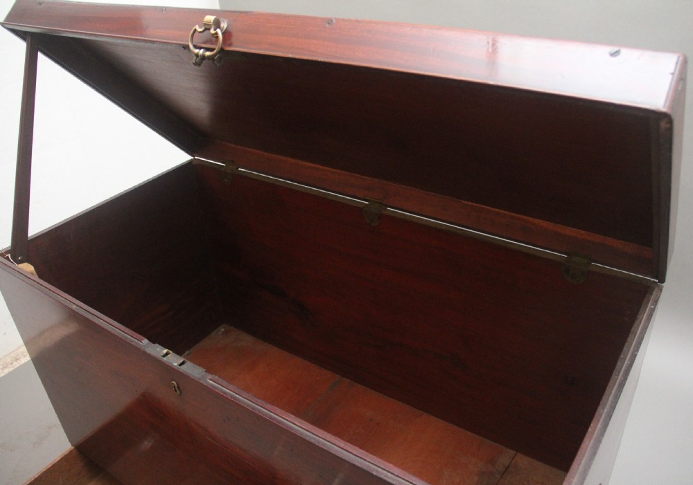 18th Century mahogany Irish silver chest View VI