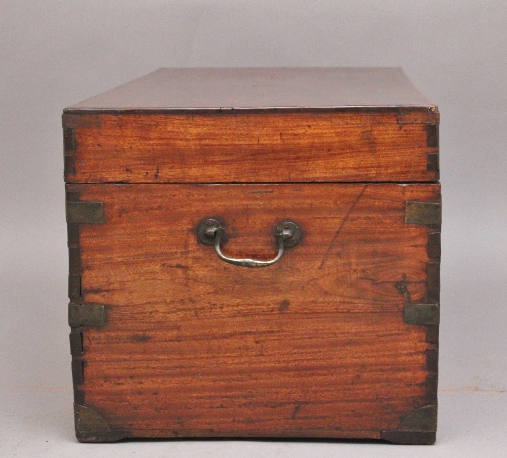 19th Century camphor wood campaign trunk View VII