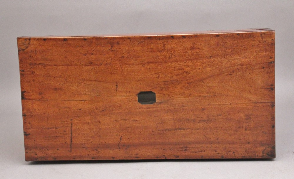 19th Century camphor wood campaign trunk View X