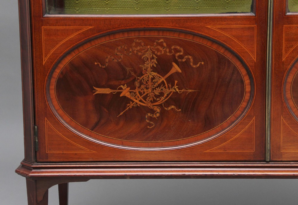 19th Century mahogany and inlaid display cabinet  View XI