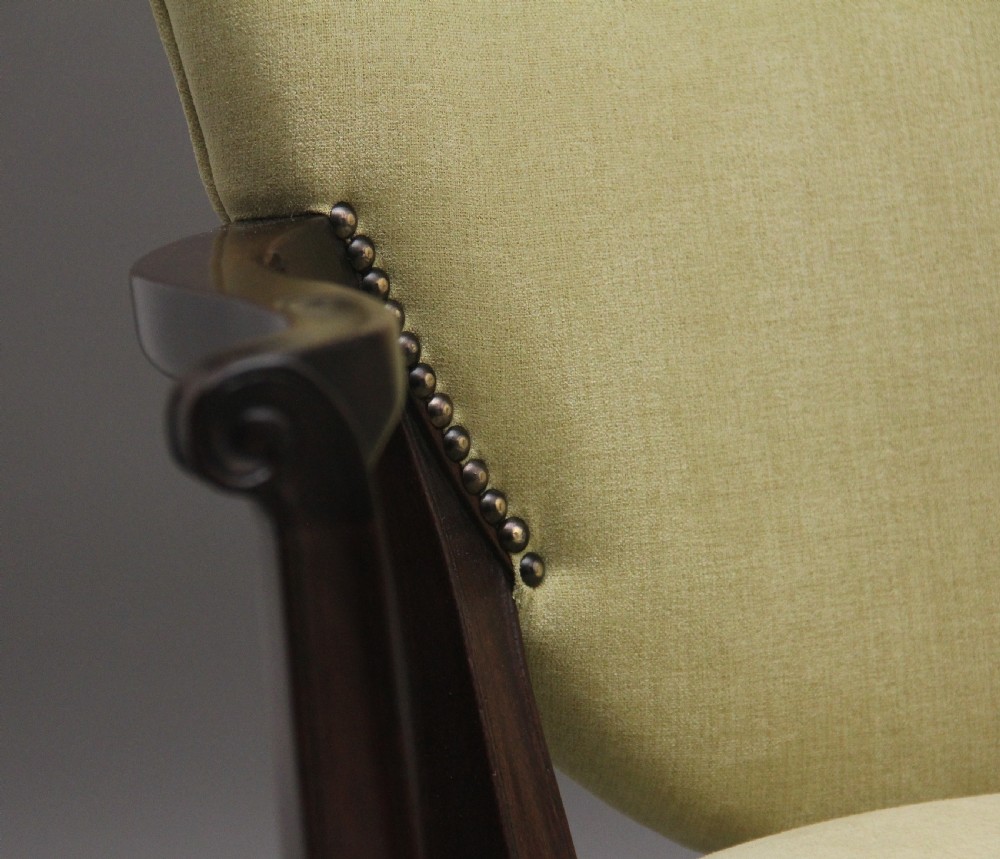 PAIR EARLY 20TH CENTURY MAHOGANY ARMCHAIRS View VIII