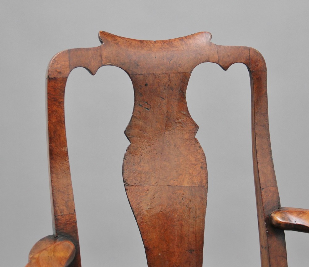 Pair of 19th Century walnut armchairs View XI