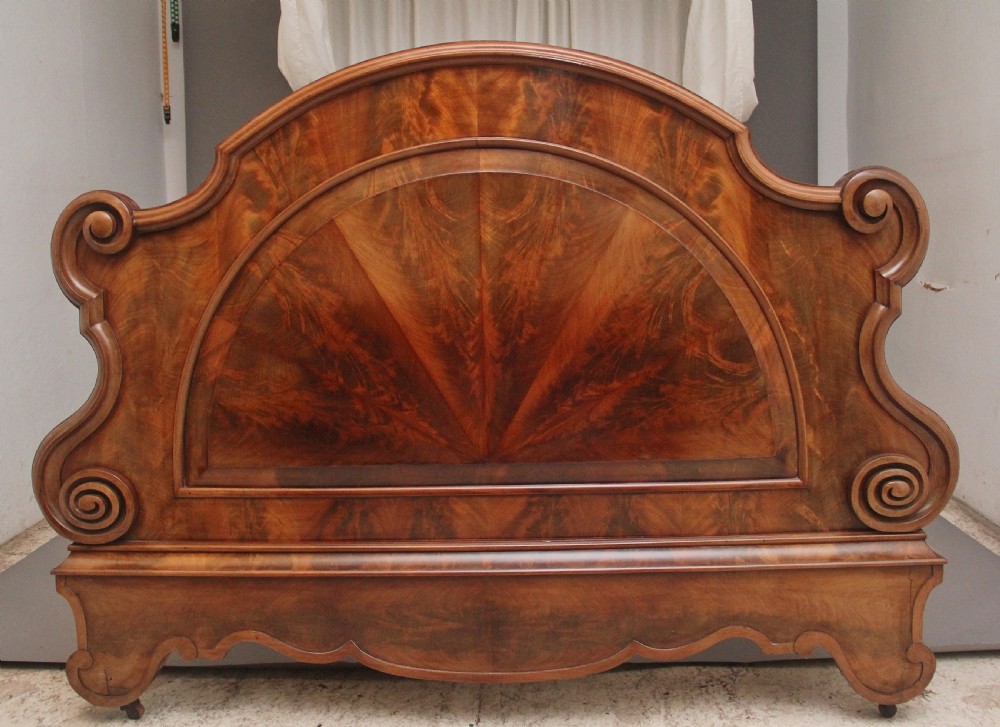 19th Century mahogany half taster bed View III