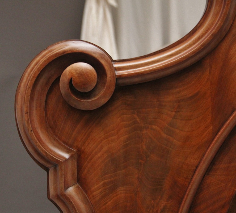 19th Century mahogany half taster bed View V