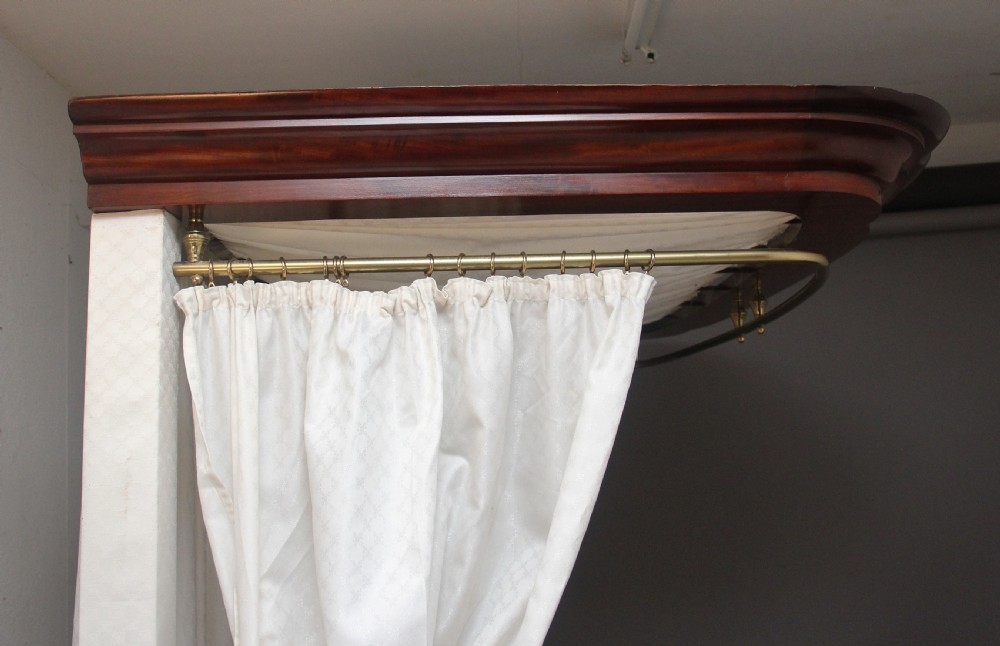 19th Century mahogany half taster bed View IX