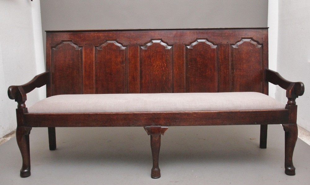 18th Century oak settle