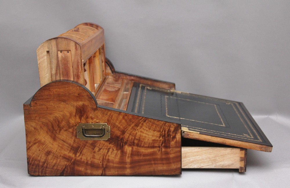 19thc Chinese camphor wood and ebonised writing slope View III