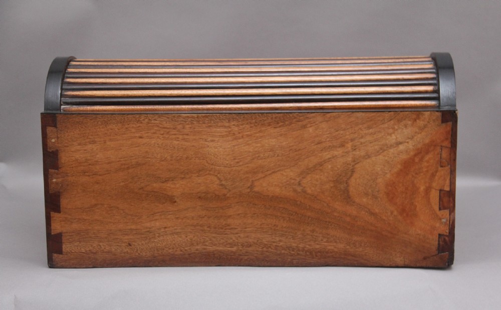 19thc Chinese camphor wood and ebonised writing slope View VI