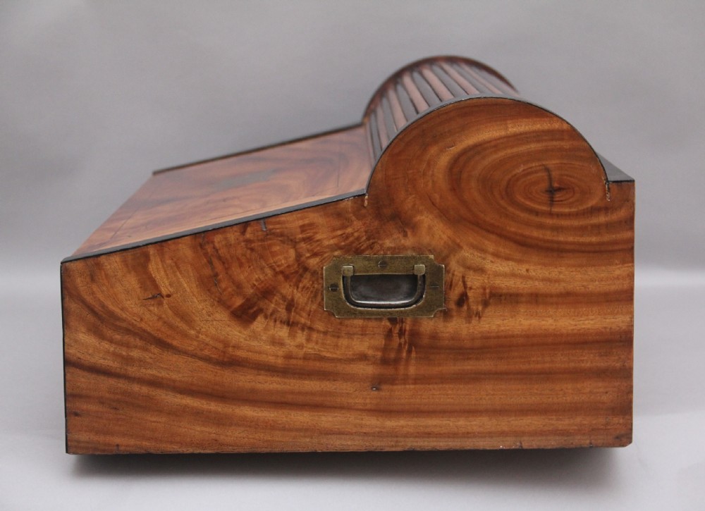 19thc Chinese camphor wood and ebonised writing slope View VII