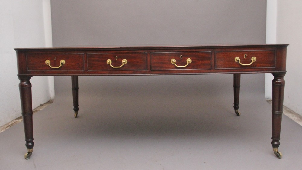 Early 19th Century mahogany partners writing desk  View III
