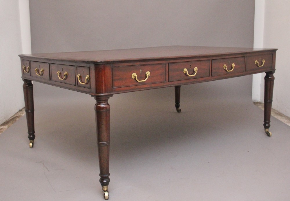 Early 19th Century mahogany partners writing desk  View V