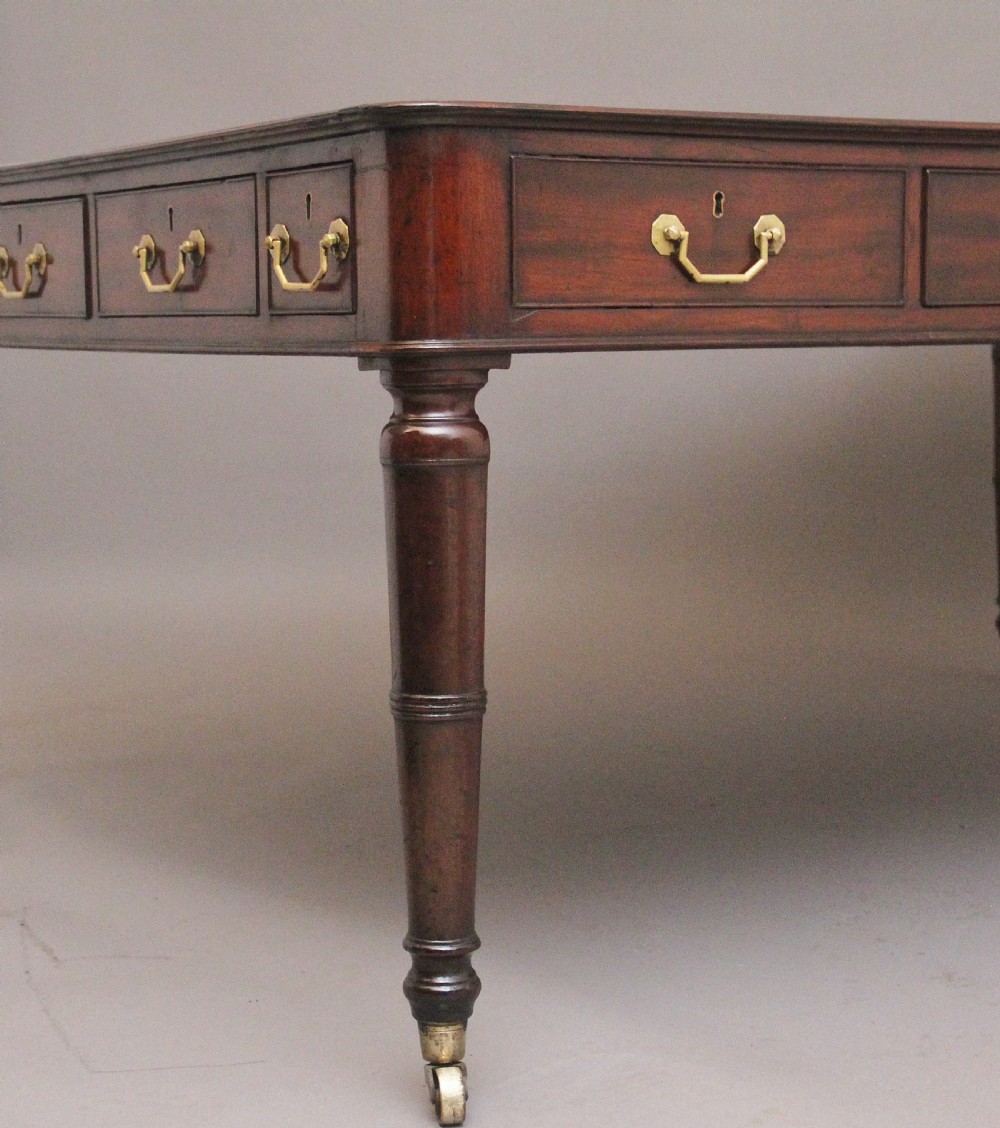 Early 19th Century mahogany partners writing desk  View VIII