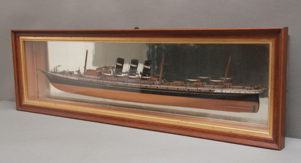 19th Century half model of steam ship New York