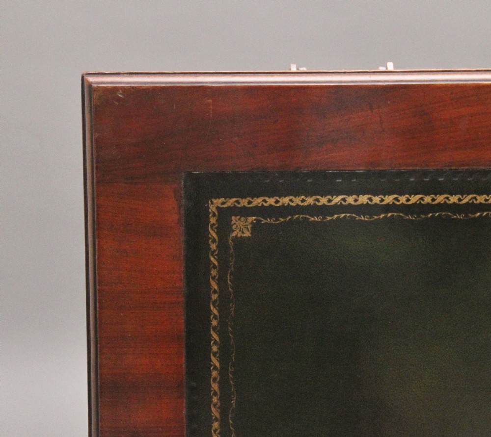 19th Century walnut pedestal desk View IX