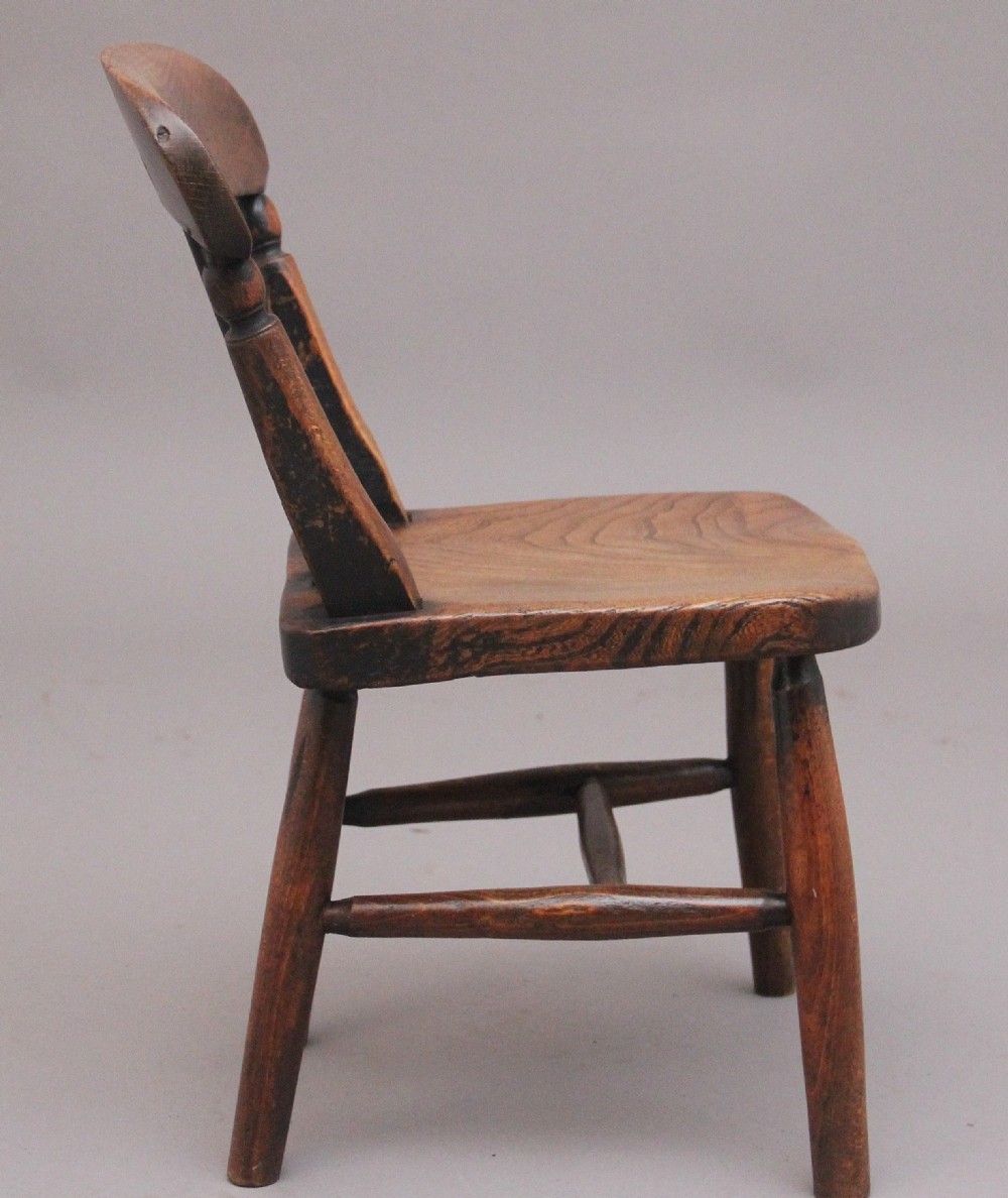 19th Century elm child's chair View IV