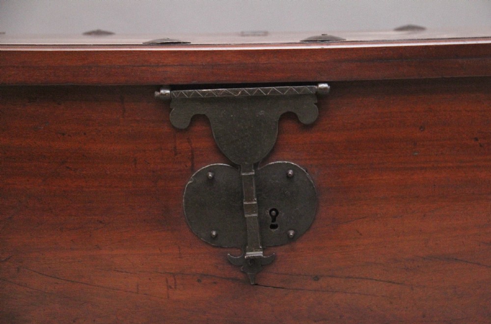 19th Century Anglo Indian mahogany blanket chest View III