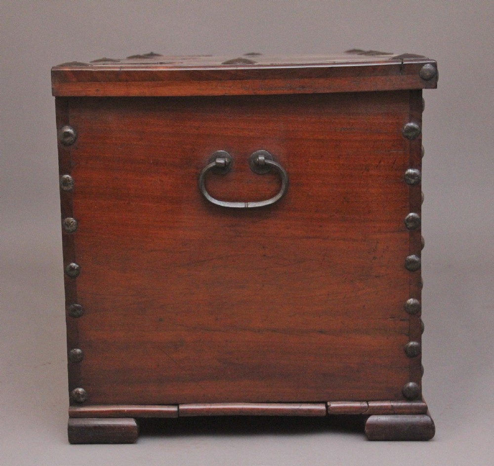 19th Century Anglo Indian mahogany blanket chest View VII