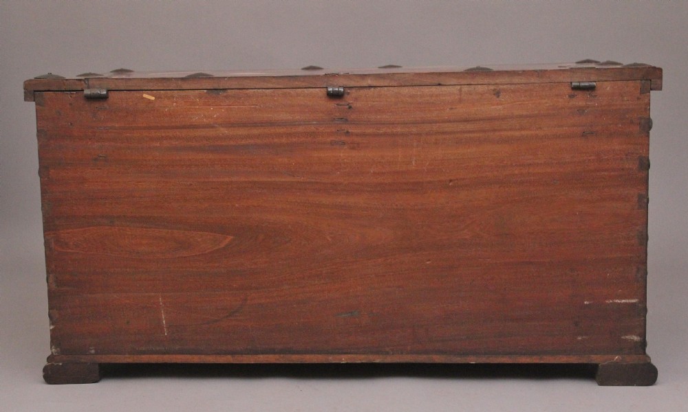 19th Century Anglo Indian mahogany blanket chest View VIII