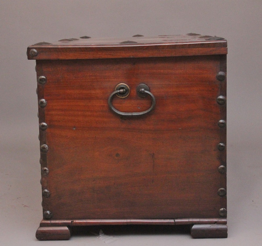19th Century Anglo Indian mahogany blanket chest View IX