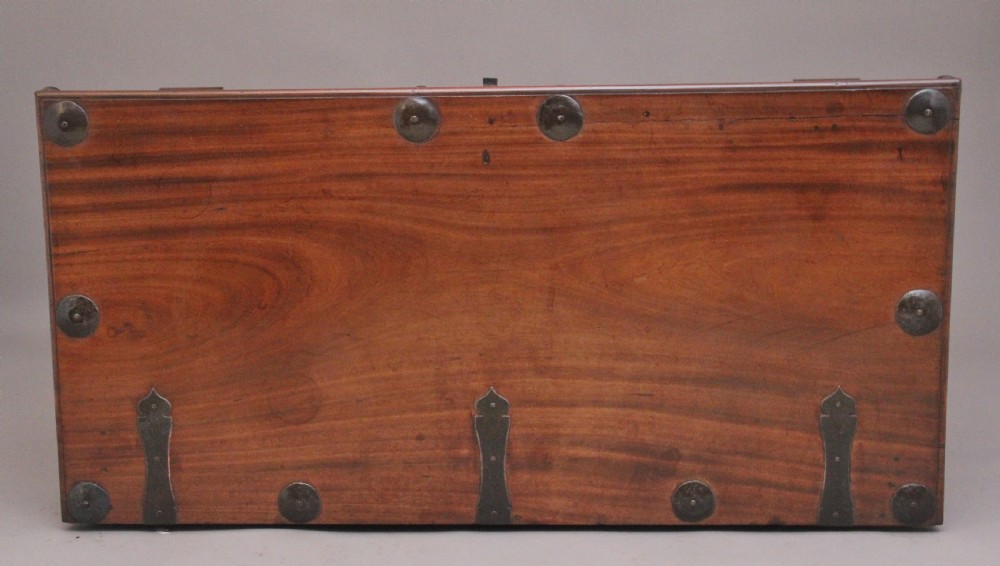 19th Century Anglo Indian mahogany blanket chest View X
