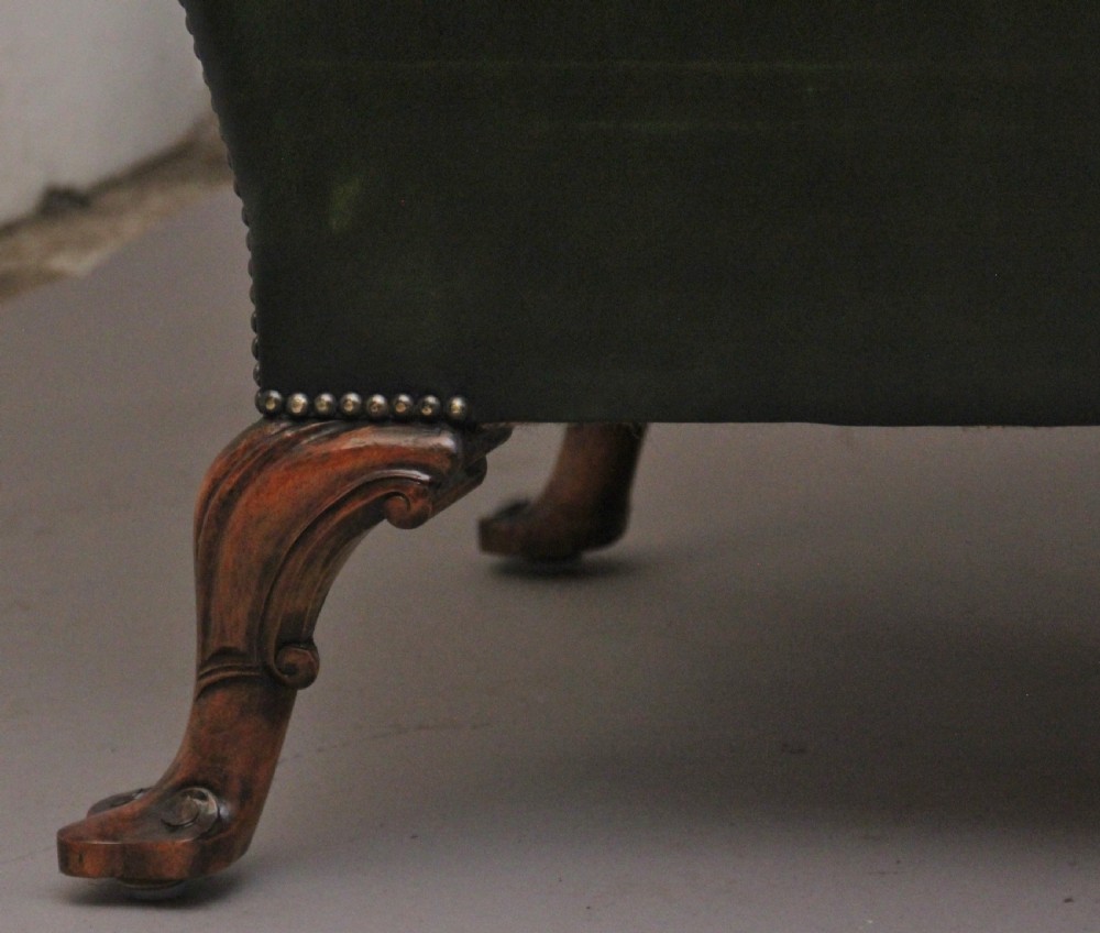 LARGE PAIR OF EARLY 20TH CENTURY WALNUT WINGBACK ARMCHAIRS View XVIII