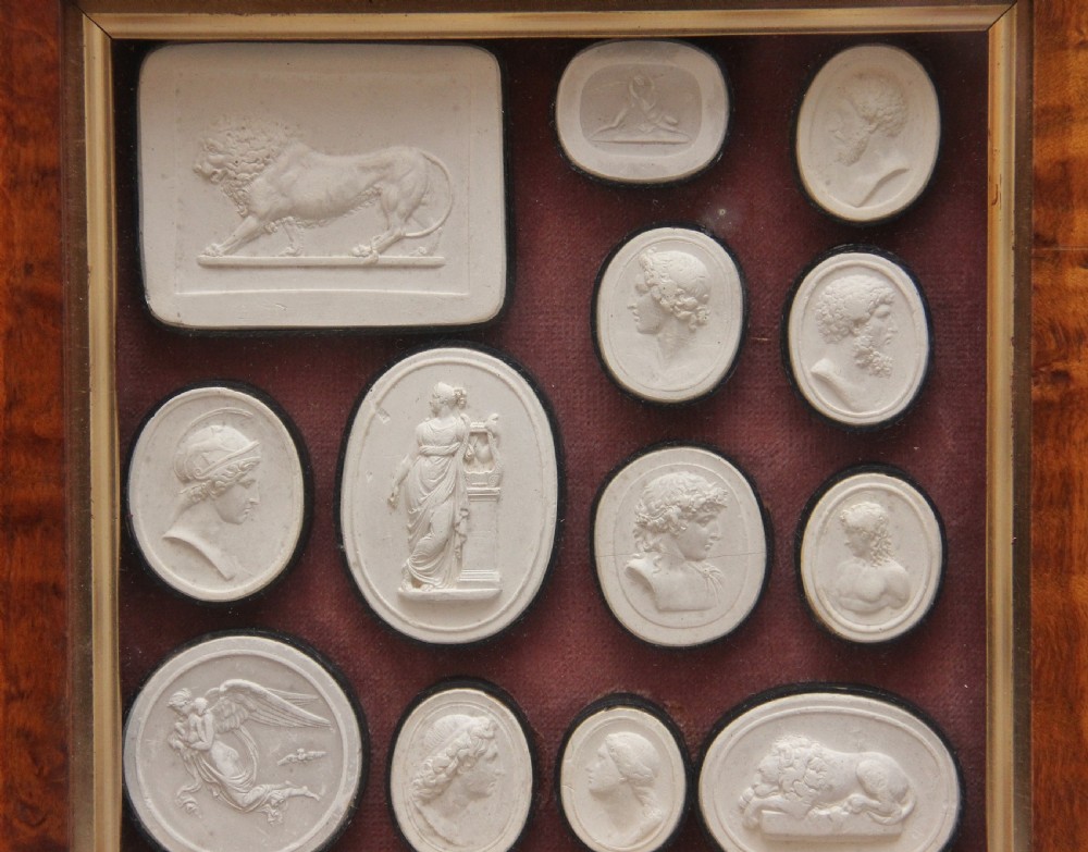 19th Century grand tour intaglios View III