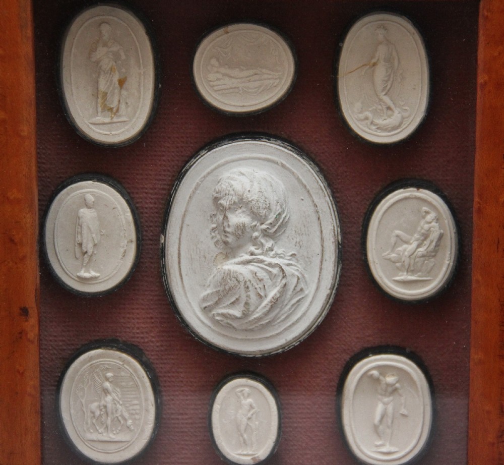 19th Century grand tour intaglios View III