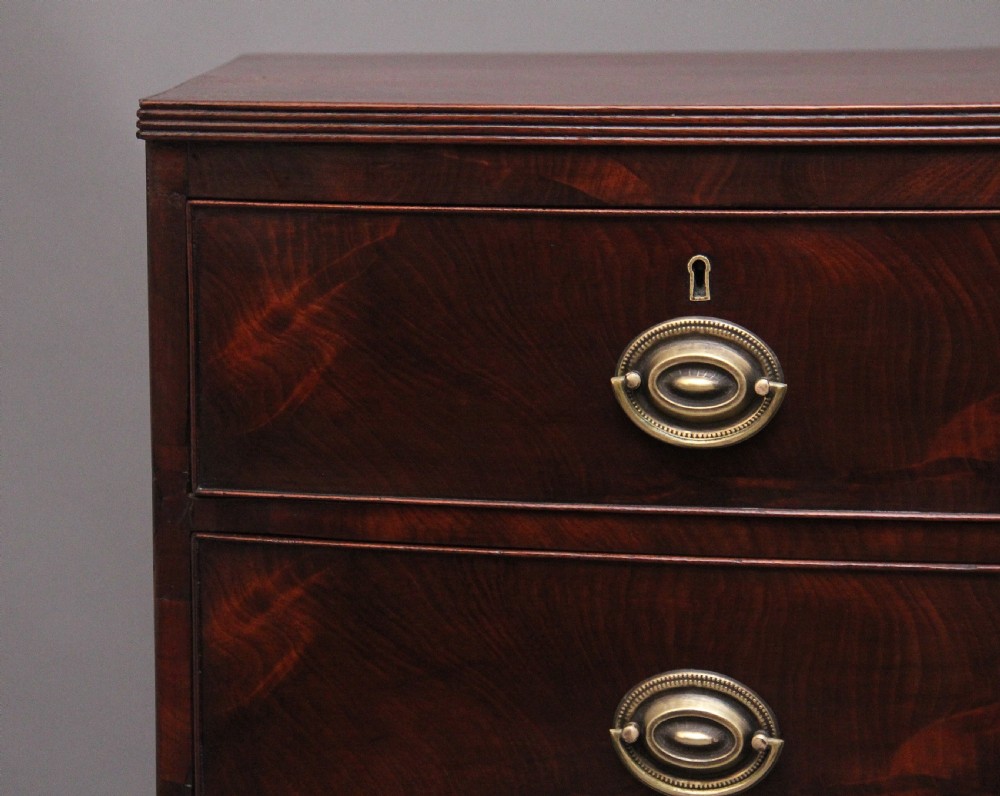 Early 19th Century mahogany bowfront chest View III