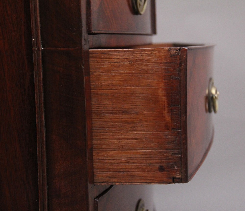 Early 19th Century mahogany bowfront chest View VII