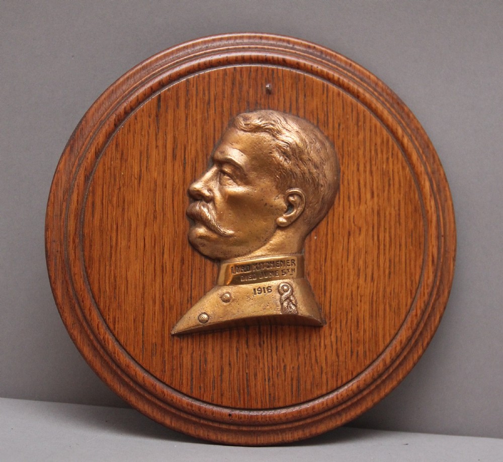 Early 20th Century memorial plaque of Lord Kitchener