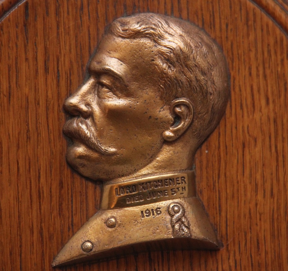Early 20th Century memorial plaque of Lord Kitchener View II