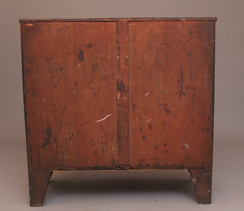 Early 19th Century flame mahogany bowfront chest of drawers View VIII
