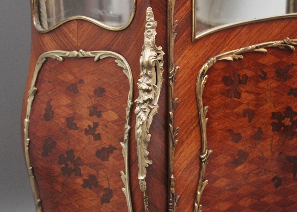 19th Century French Kingwood display cabinet View V