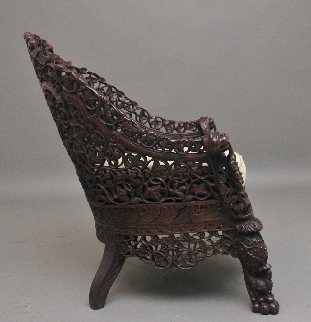 19th Century Anglo-Indian armchair View III