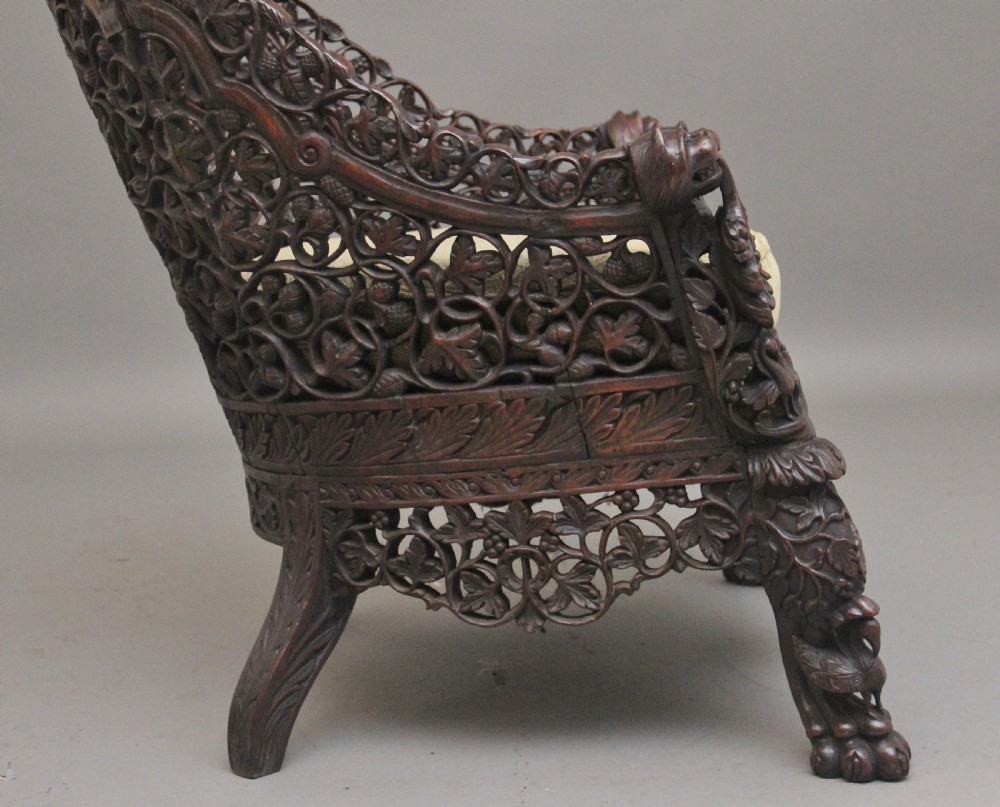 19th Century Anglo-Indian armchair View IV